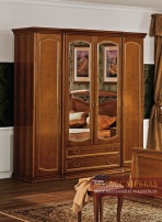 Луиджи шкаф 4-х дверный с зеркалами, 2124мм