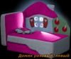 Домик Розовый - детский диван